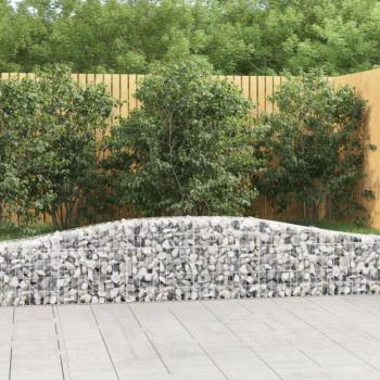 10 db íves horganyzott vas gabion kosár 400x30x40/60 cm kép