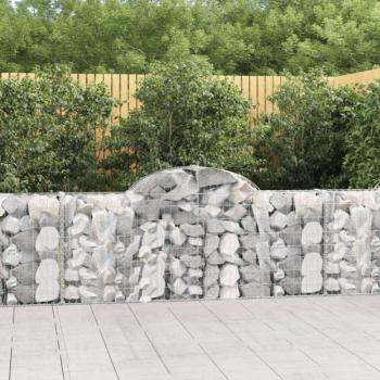 11 db íves horganyzott vas gabion kosár 200x30x80/100 cm kép