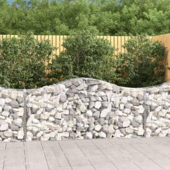 11 db íves horganyzott vas gabion kosár 200x50x80/100 cm kép