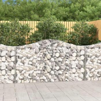 13 db íves horganyzott vas gabion kosár 200x30x100/120 cm kép