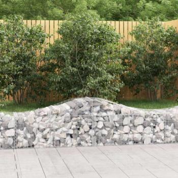 13 db íves horganyzott vas gabion kosár 200x50x40/60 cm kép