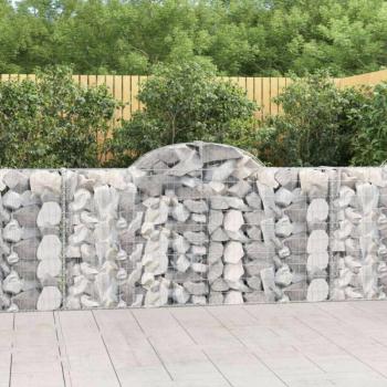 18 db íves horganyzott vas gabion kosár 200x30x100/120 cm kép