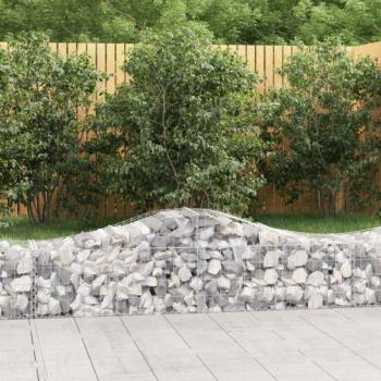 18 db íves horganyzott vas gabion kosár 200x50x40/60 cm kép