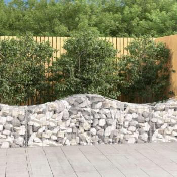 18 db íves horganyzott vas gabion kosár 200x50x60/80 cm kép