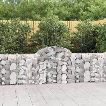 20 db íves horganyzott vas gabion kosár 200x30x80/100 cm kép