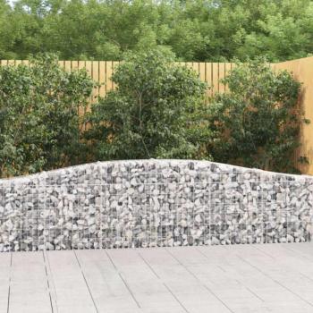 20 db íves horganyzott vas gabion kosár 400x30x60/80 cm kép