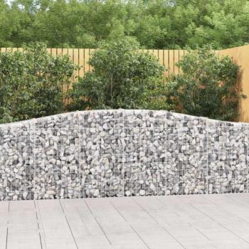 20 db íves horganyzott vas gabion kosár 400x30x80/100 cm kép