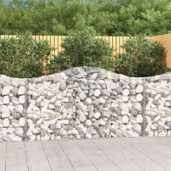 25 db íves horganyzott vas gabion kosár 200x30x100/120 cm kép