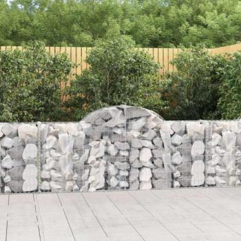 25 db íves horganyzott vas gabion kosár 200x30x80/100 cm kép