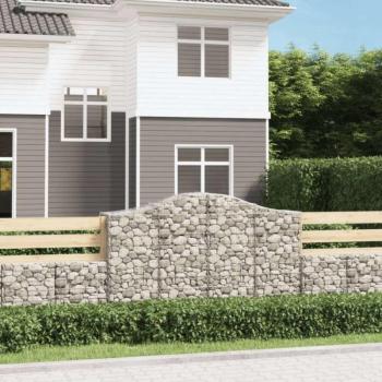 25 db íves horganyzott vas gabion kosár 200x50x120/140 cm kép