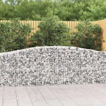 25 db íves horganyzott vas gabion kosár 400x50x80/100 cm kép