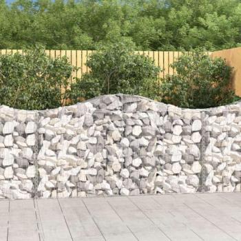 50 db íves horganyzott vas gabion kosár 200x30x100/120 cm kép