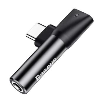 Adapter: Baseus L41 - 2in1 Audio jack + Type-C (USB-C) adapter, fekete kép