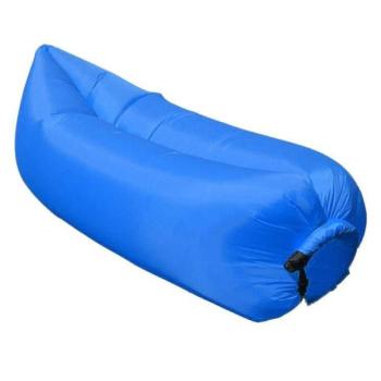 Air Lazy Bag pumpa nélkül felfújható matrac, 220cm x 70cm, sötétkék kép