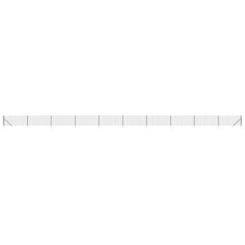 Antracitszürke dróthálós kerítés cövekekkel 1,1x25 m kép