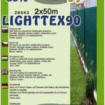 Árnyékoló háló Lighttex 2x50m zöld 80% 28543 kép