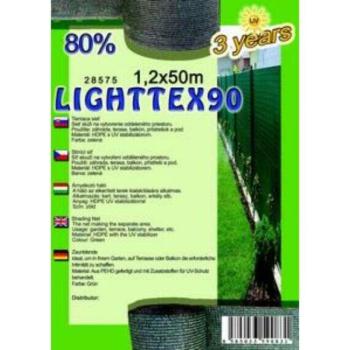 Árnyékoló háló LIGHTTEX90 1,2x50m zöld 80% kép