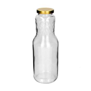 Átlátszó üvegpalack - 1 L kép