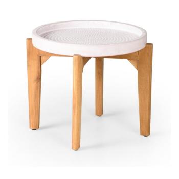 Bari kerti asztal rózsaszín betonlappal, ø 55 cm - Bonami Selection kép