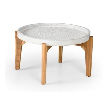 Bari kerti asztal szürke betonlappal, ø 70 cm - Bonami Selection kép