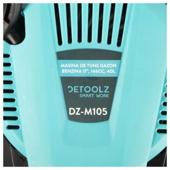Benzines fűnyíró Detoolz DZ-M105, 420 mm, 40L kép