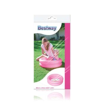 Bestway Felfújható gyerekmedence - 61x15 cm - Rózsaszín kép