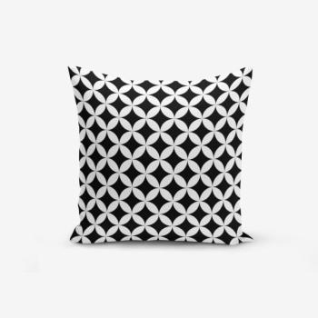 Black White Geometric pamutkeverék párnahuzat, 45 x 45 cm - Minimalist Cushion Covers kép