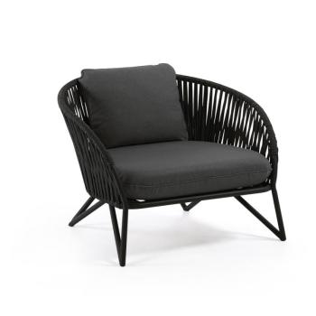 Branzie fekete kerti fotel - Kave Home kép