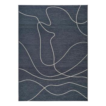 Doodle sötétkék pamutkeverék kültéri szőnyeg, 130 x 190 cm - Universal kép