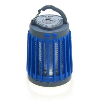 Elektromos szúnyogirtó és rovarcsapda lámpával - kék-szürke kép
