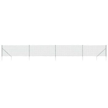 Ezüstszínű drótkerítés cövekekkel 0,8 x 10 m kép
