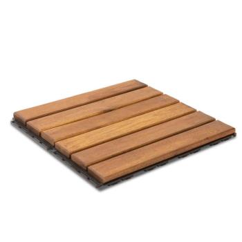 Fa padlóburkolat (6 léces, 30 x 30 cm, világosbarna, 6 db / csomag) kép