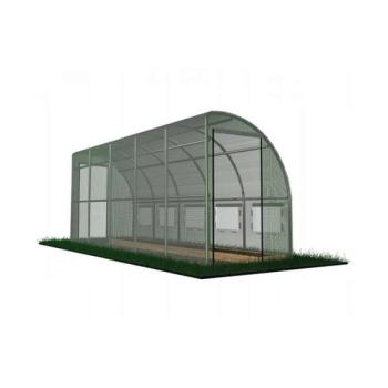 Falhoz helyezhető kerti fóliasátor 6x1,5x2 m - Zöld kép