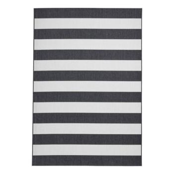 Fehér-fekete kültéri szőnyeg 120x170 cm Santa Monica – Think Rugs kép