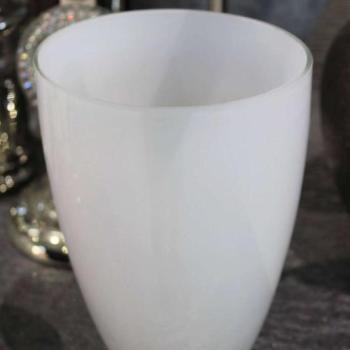 Fehér üveg váza orchideára 20cm kép