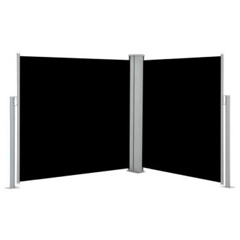 Fekete behúzható oldalsó napellenző 120 x 600 cm kép