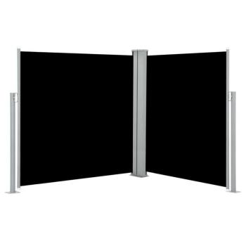 Fekete behúzható oldalsó napellenző 140 x 600 cm kép