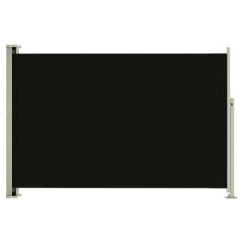 Fekete behúzható oldalsó terasznapellenző 200 x 300 cm kép