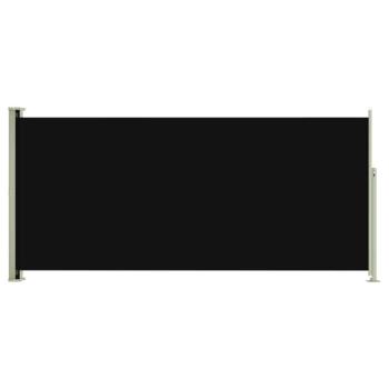 Fekete kihúzható oldalsó terasznapellenző 140 x 300 cm kép
