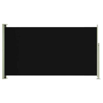 Fekete kihúzható oldalsó terasznapellenző 170 x 300 cm kép