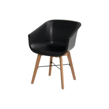 Fekete műanyag kerti szék szett 2 db-os Amalia – Hartman kép