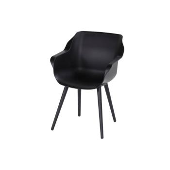 Fekete műanyag kerti szék szett 2 db-os Sophie Studio – Hartman kép