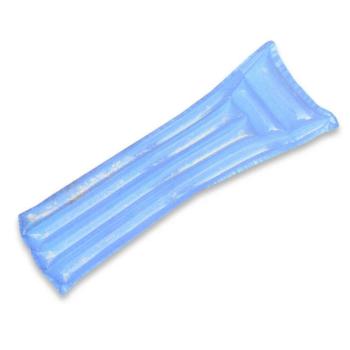 Felfújható gumimatrac csillámokkal, kék / 178 x 70 cm kép