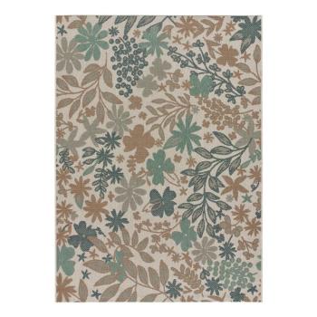 Floral bézs-zöld kültéri szőnyeg, 155 x 230 cm - Universal kép