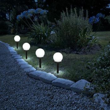 Garden of Eden 11711 LED napelemes lámpa, bedugható, gömb alakú,... kép