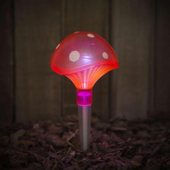 Garden of eden Led-es kültéri szolár lámpa - több színű gomba - 1... kép