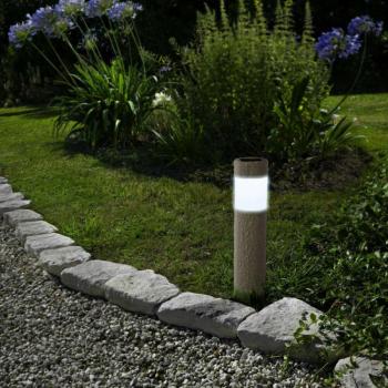 Garden of Eden LED-es szolár lámpa - kőmintás - műanyag (11265) kép