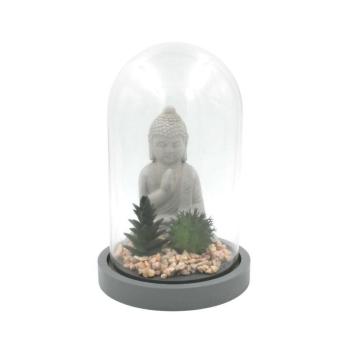 Globe dekoratív üveg Buddha növények 21cm kép