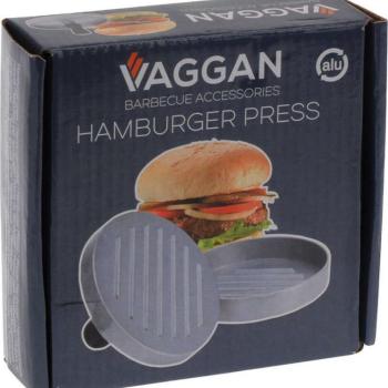 Hamburger presszó Vaggan, alumínium, 11x2 cm, ezüst kép