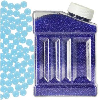 Hidrogél vízgél golyók virágpisztolyhoz kék 250g 50,000db. 7-8mm kép